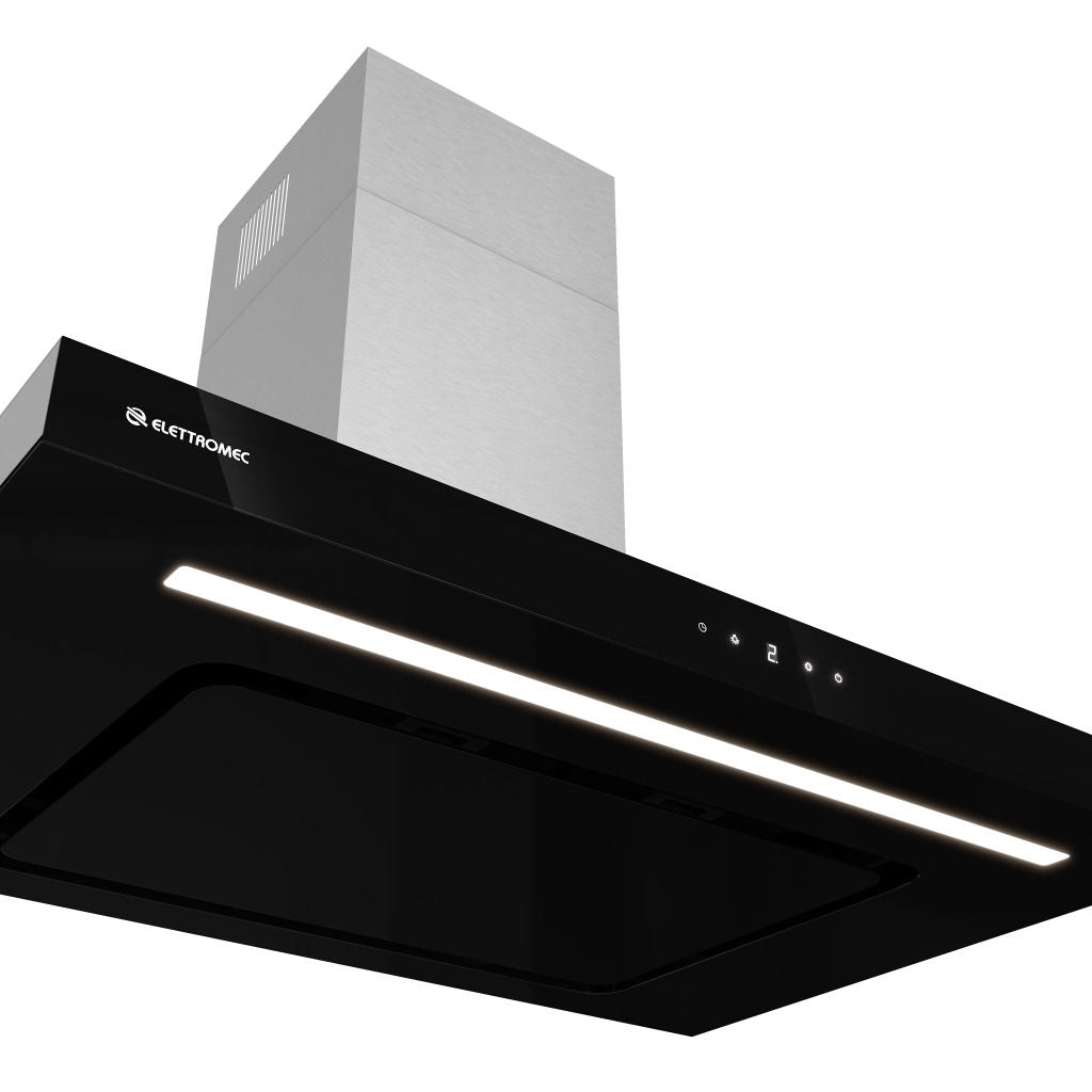 Coifa Elettromec Vetro Parede Connect 90cm 220V - CFP-VTR-90-VP-2ATC