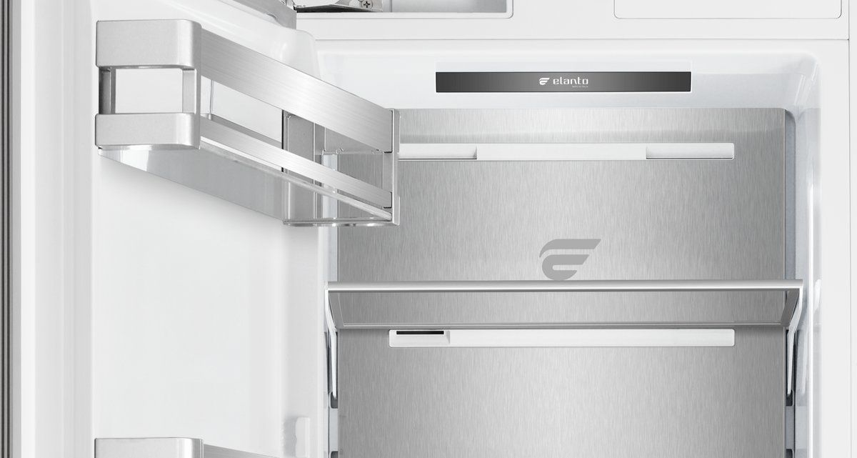 Kit Painel Decorativo Elanto Professionale Inox para All Freezer 24 Polegadas - LNTDKF2439PRO