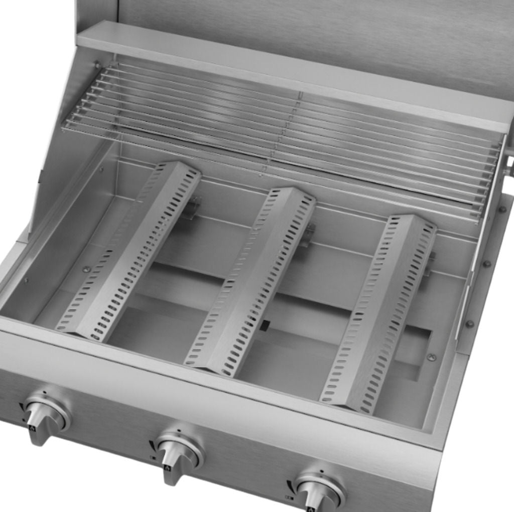 Churrasqueira Elettromec Inox Gás 65 cm 3 Queimadores