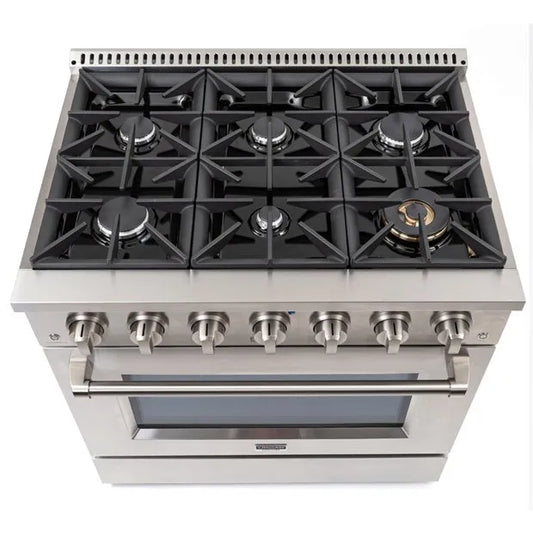 Fogão Inox Crissair Freestanding Profissional Austin 6 Queimadores e Forno Elétrico 90 CM 220V