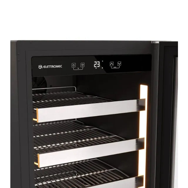 Frigobar Elettromec Inox 88 Litros Built-In Connect 220V Abertura Esquerda - FBBI88XV2VPA