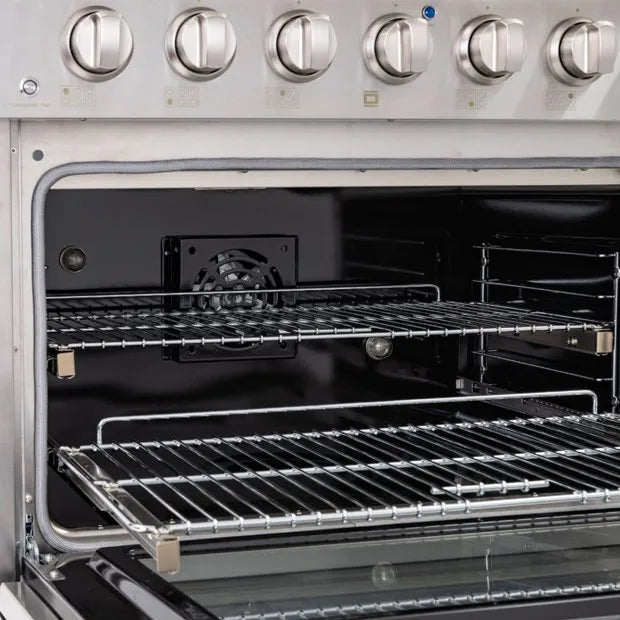 Fogão Inox Crissair Freestanding Profissional Austin 6 Queimadores e Forno Elétrico 90 CM 220V