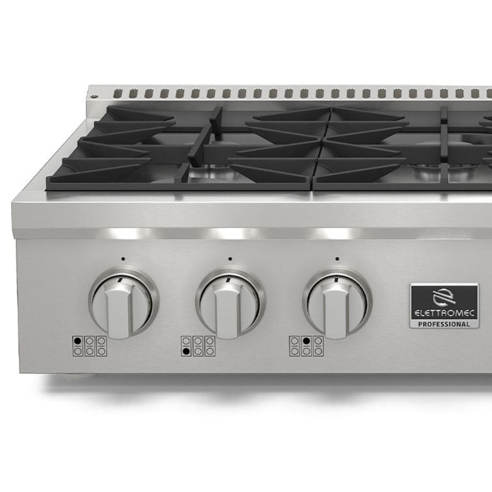 Rangetop Elettromec Professional Inox 36 Polegadas 127V - RT6Q36XP1SGA