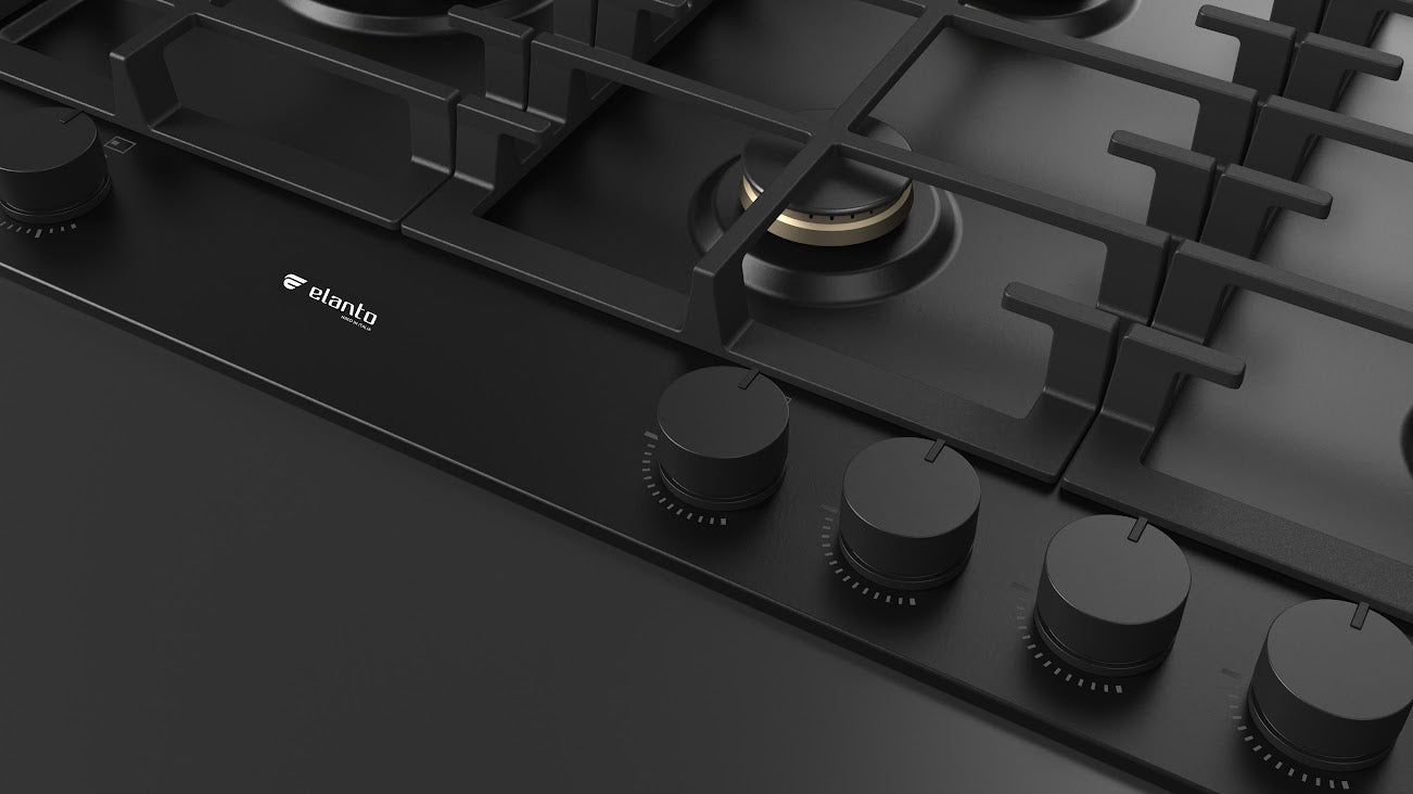 Cooktop Elanto Nero Argento | Gás | Bronze | 5Q | 5KW | DF