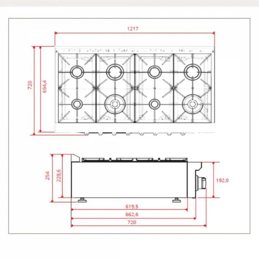 Rangetop Elettromec Professional 48 Polegadas 127V