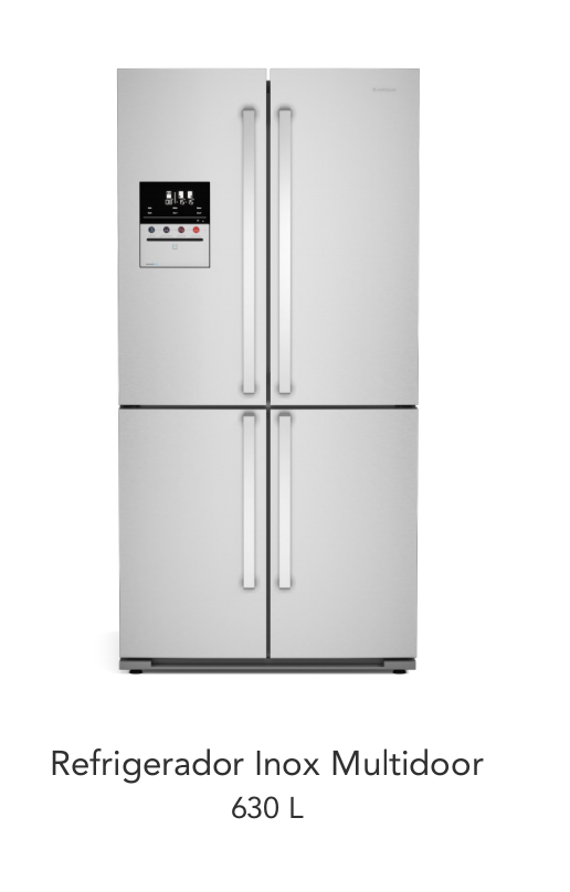 Refrigerador Inox Multidoor 630l Elettromec
