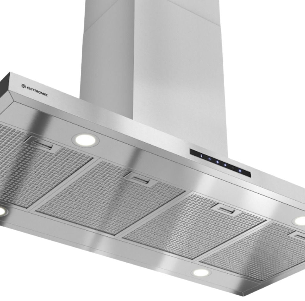 Coifa Elettromec Milano Ilha 120cm Inox 220V - CFI-MLN-120-XX-2ATA