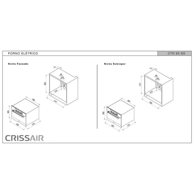 Forno Elétrico Crissair 70 Litros 220v