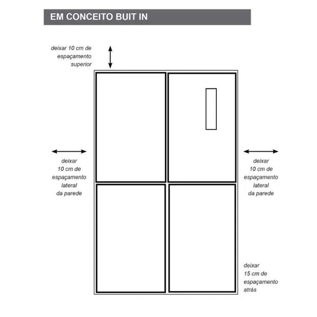 Refrigerador Multi Door 220V Cuisinart Arkton Black