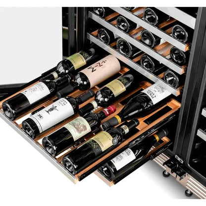 Adega Tecno Professional 2 Zonas 43 garrafas 220v Porta Invertida