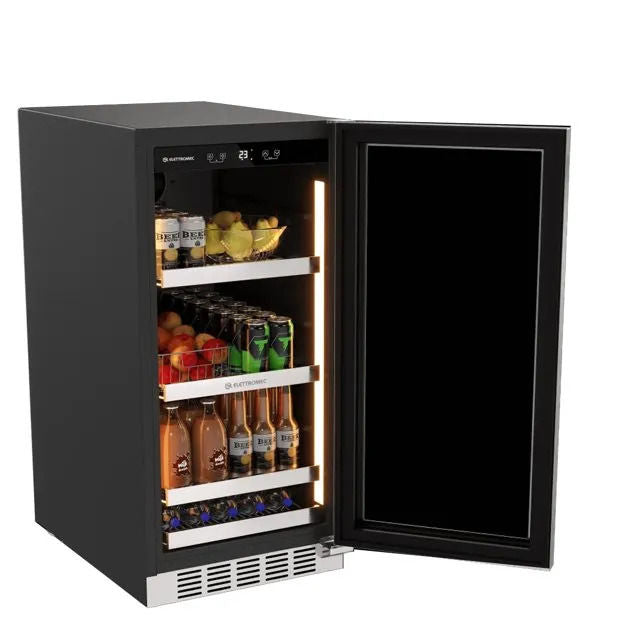 Frigobar Elettromec Inox 88 Litros Built-In Connect 220V Abertura Esquerda - FBBI88XV2VPA
