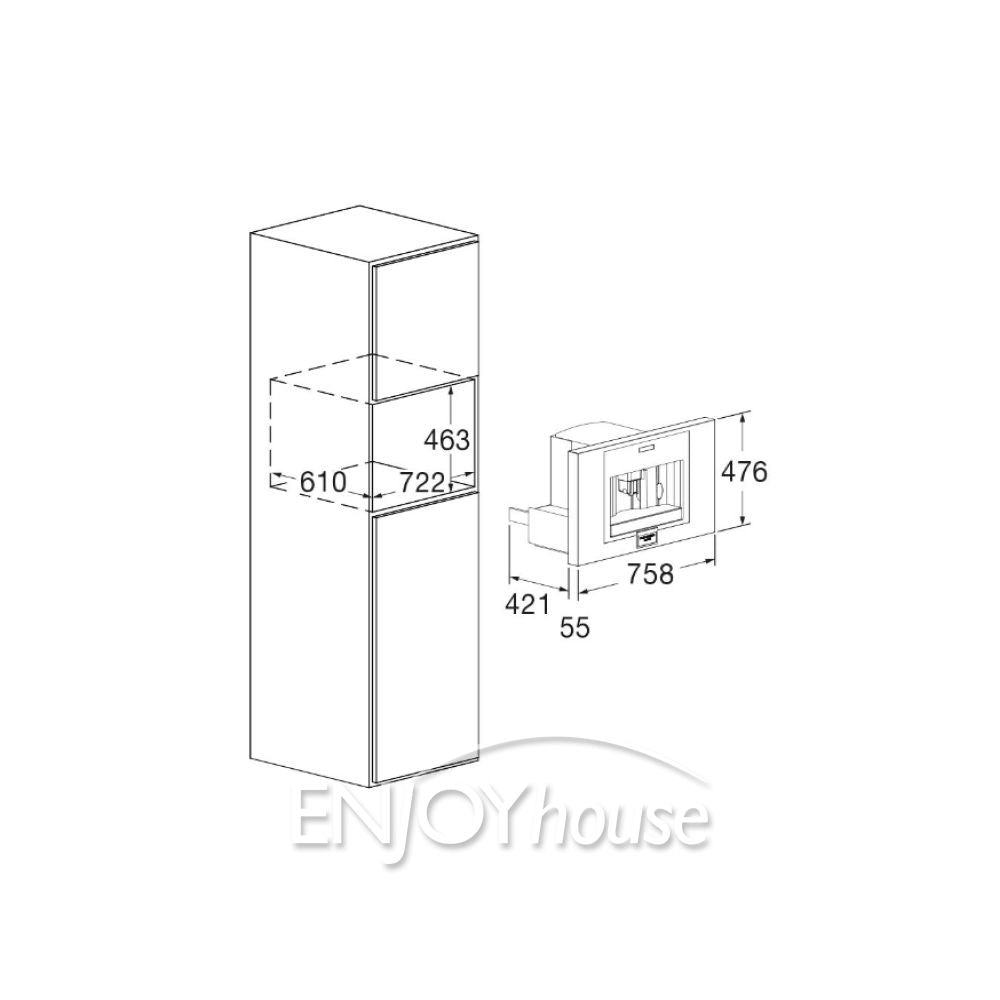 Máquina de Café Elanto Professionale 30 Polegadas Built-in 30 Programas 220V com Moldura - LNTMC3030EPROX2