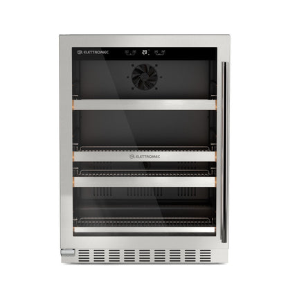Frigobar Elettromec Inox 145 Litros Built-In Connect 220V Abertura Esquerda - FBBI145XV2VPA