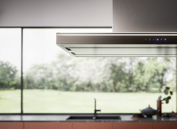 Coifa Falmec Lumina Evo NRS Ilha 90 cm 220V - CLMI90F0P2NROI490F