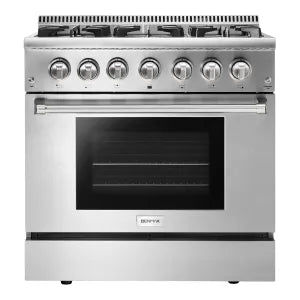 Fogão Benmax Pro 6 Bocas 1 Forno Gás Inox 92cm 220V - STOVG36FI