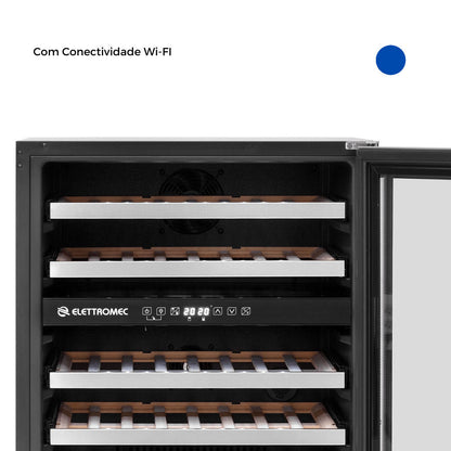 Adega Elettromec 45 Garrafas Dual Zone Built-In Connect