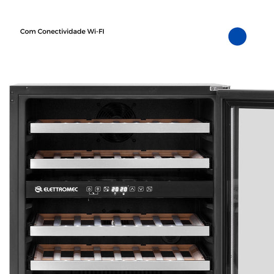 Adega Elettromec 45 Garrafas Dual Zone Built-In Connect