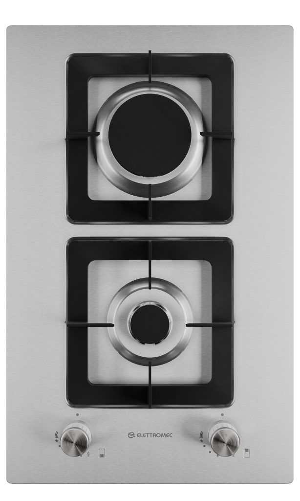 Dominó Elettromec Quadratto Gás 2 Queimadores 30 cm Bivolt - DG2Q30XQ3ZEA