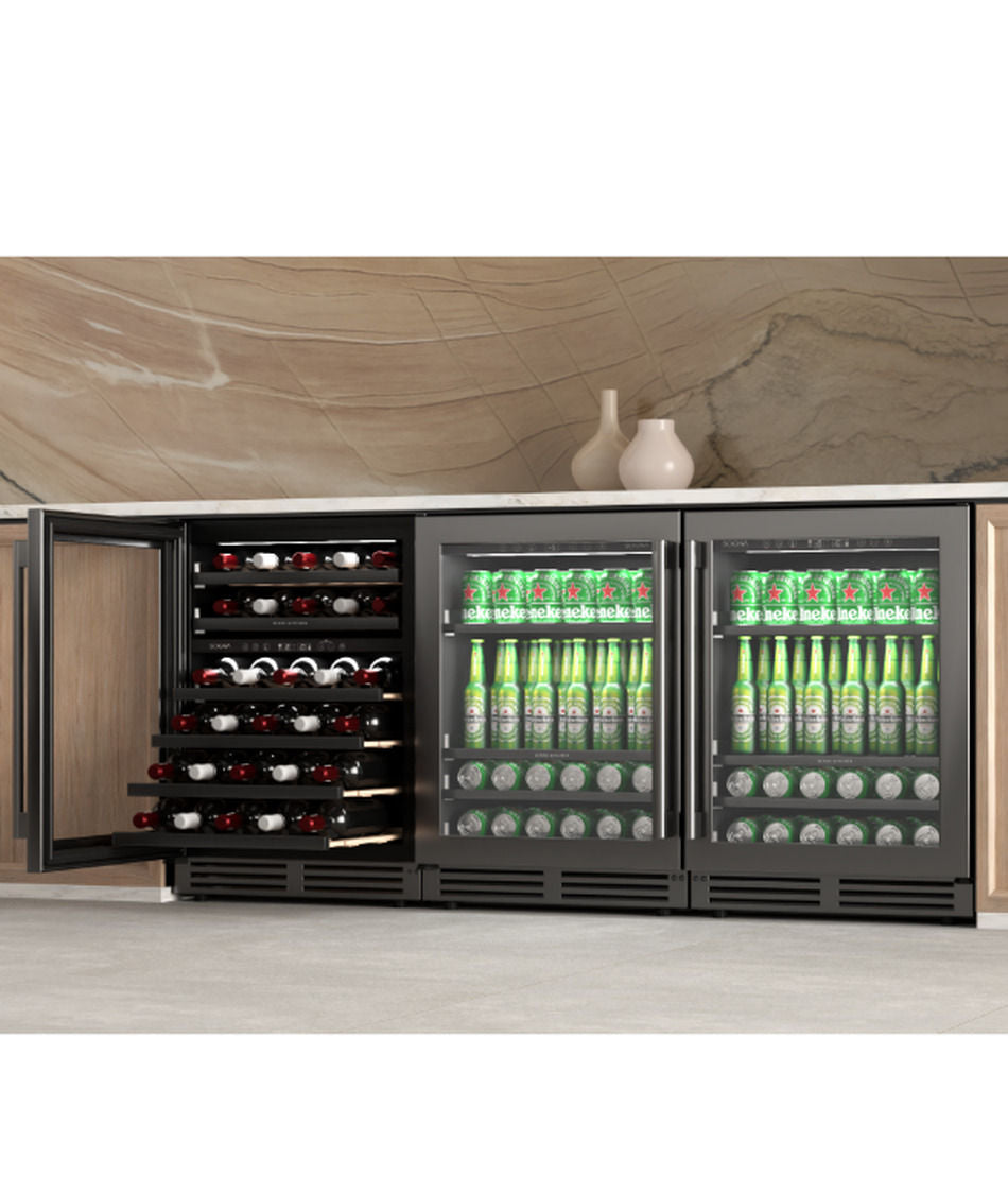 Adega de Vinhos SOGNA Carbon SWC60-BK Dual Zone 46 Garrafas 60cm 220V