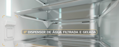 Refrigerador Elanto Professionale French Door | Combinado 36″ | Ice Maker