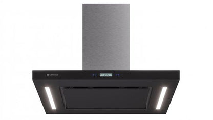 Coifa Vetro Ilha Connect Elettromec Inox e Vidro 90 cm 220V - CFIVTR90VP2ATC