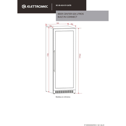 Beer Center Elettromec 424 Litros Built-in Connect 220V - BCBI424XV2ATB