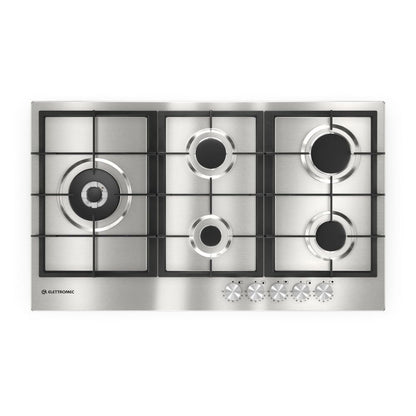 Cooktop Elettromec Luce 5 Queimadores 90 cm Bivolt - CKG5Q90LC3ZEA