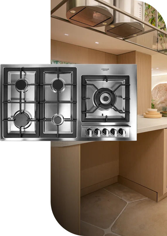 Cooktop a Gás Crissair Europa Signature ITA 90cm Bivolt - CCB04G5