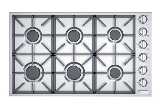 Cooktop a Gás Semiprofissional SOGNA Sense SGC90 6 Queimadores 90cm 220V