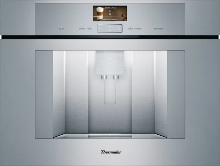 Máquina de café embutida em aço inoxidável, reservatório de água removível + kit moldura - Thermador