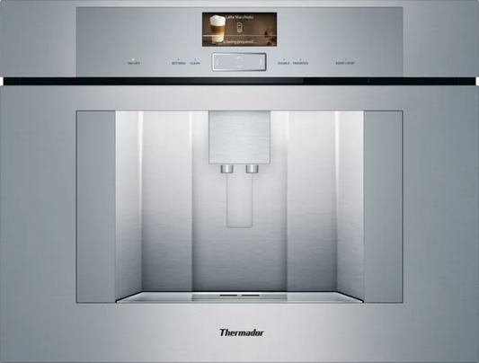 Máquina de café embutida em aço inoxidável, reservatório de água removível + kit moldura - Thermador