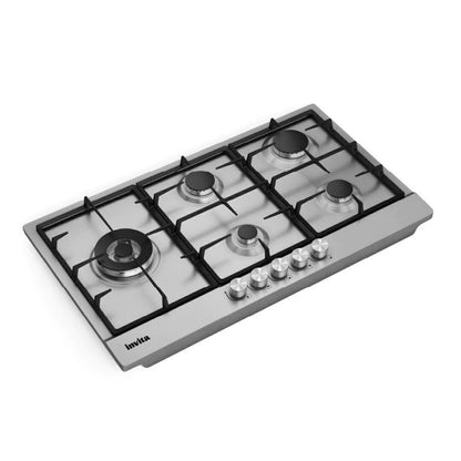 Cooktop a Gás Invita Inox 90cm Bivolt - I-CKG-5Q-90-XX-3TNA