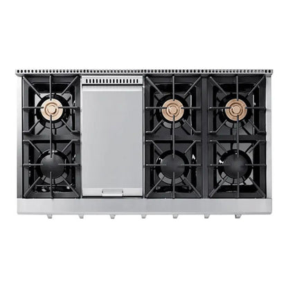 Rangetop Semi-profissional Benmax 122cm Inox 6 Queimadores + Chapa 127V - RTOP06BG122SA