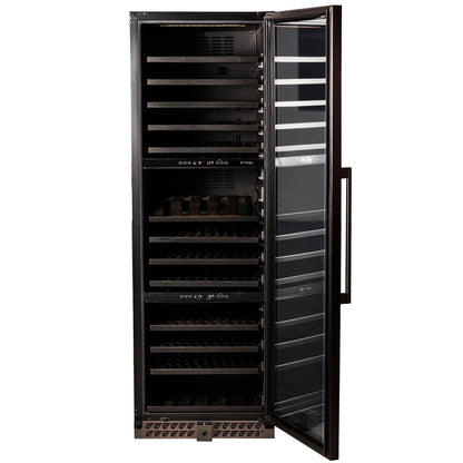 Adega de Vinhos Elanto Nero Argento Triple Zone 160 Garrafas 60 cm 220V - LNTWC665TZNAG2