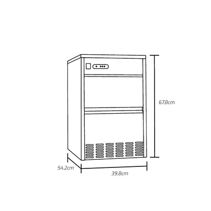 Máquina de Gelo Benmax Super Ice BMGX50-07 50kg/24h 7kg 220V - BMGX50-07