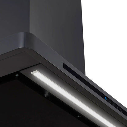 Coifa de Parede Crissair Drito Plane Black 90cm 220V - CRR08.9G3 Black