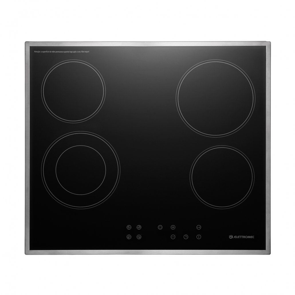 Cooktop Elettromec Vitrocerâmico 4 Zonas 60 cm 220V - CKV4Q60CV2XBA