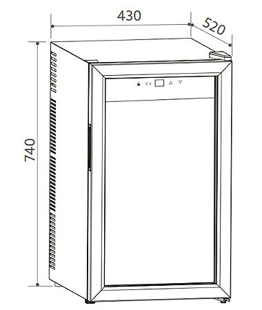 Adega Invita Inox 28 Garrafas Freestanding Bivolt - ICVFS28XV3HOB