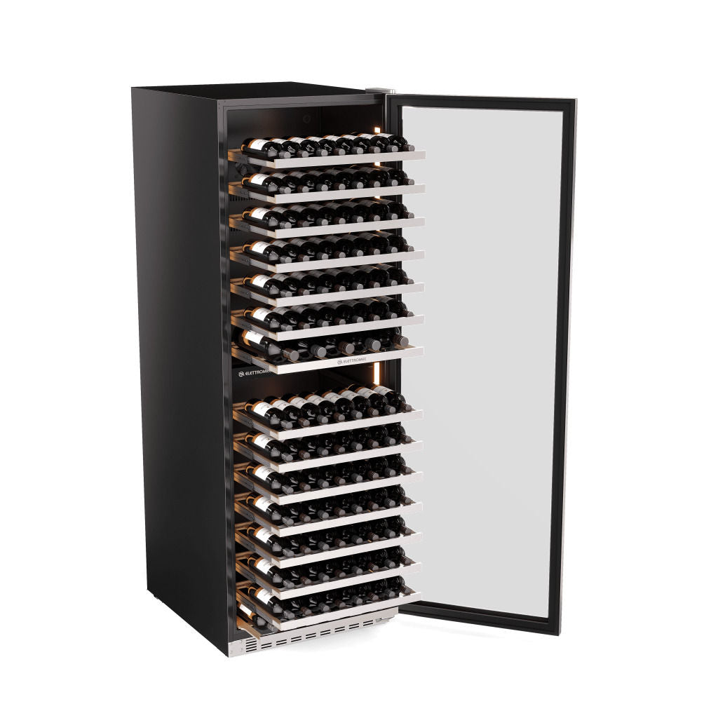 Adega Inox 134 Garrafas Dual Zone Built-in Connect 220V Abertura Esquerda Elettromec - CV2BI134XV2VPB