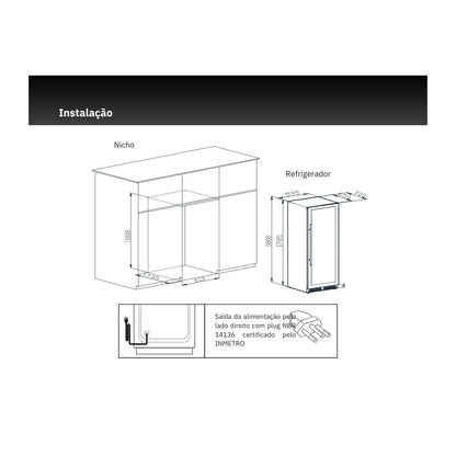 Beer Center Cuisinart Arkton Advanced Single Zone 425L 180cm 220V - 4093160001