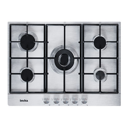 Cooktop a Gás Invita Inox 70cm Bivolt - I-CKG-5Q-70-XX-3TNA