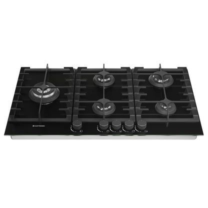 Cooktop Elettromec Vetro 5 Queimadores 90 cm Bivolt - CKG5Q90VT3TNA