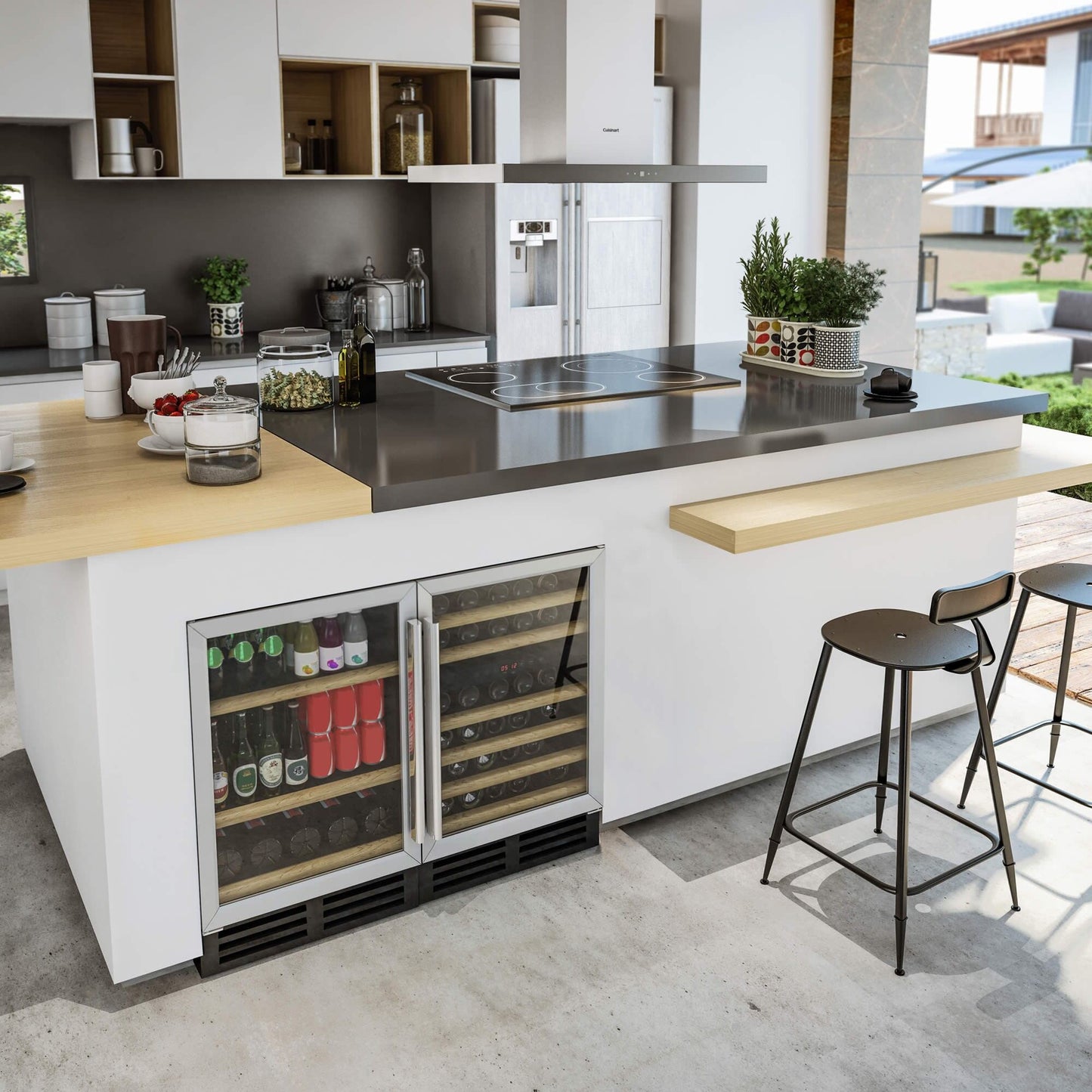 Frigobar e Beer Center Cuisinart Arkton Plus 162L 60cm Porta Esquerda 220V - 4093841013