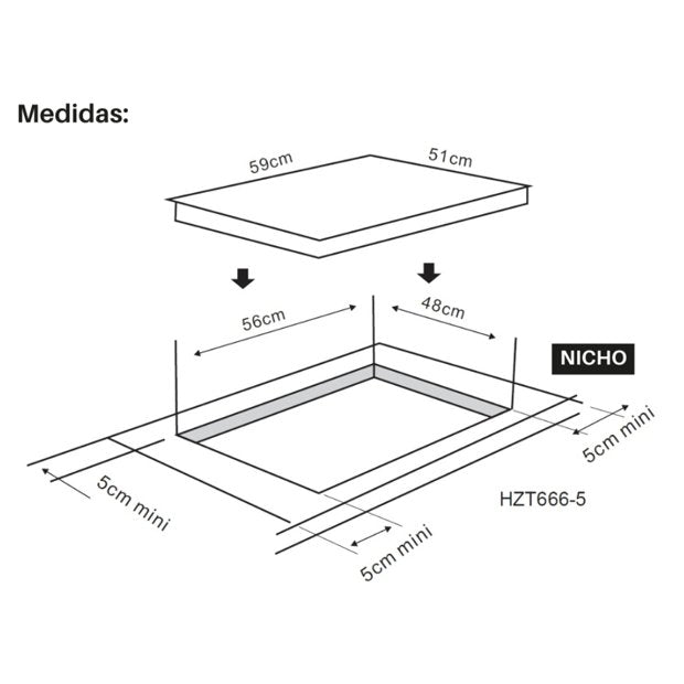 Cooktop a Gás Cuisinart Casual Cooking 4 Bocas 60cm Inox 220V