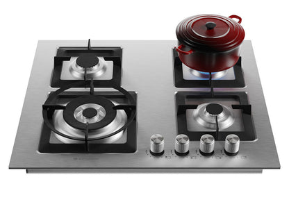 Cooktop Elettromec Quadratto 4 Queimadores 60 cm Bivolt - CKG4Q60XQ3ZEA