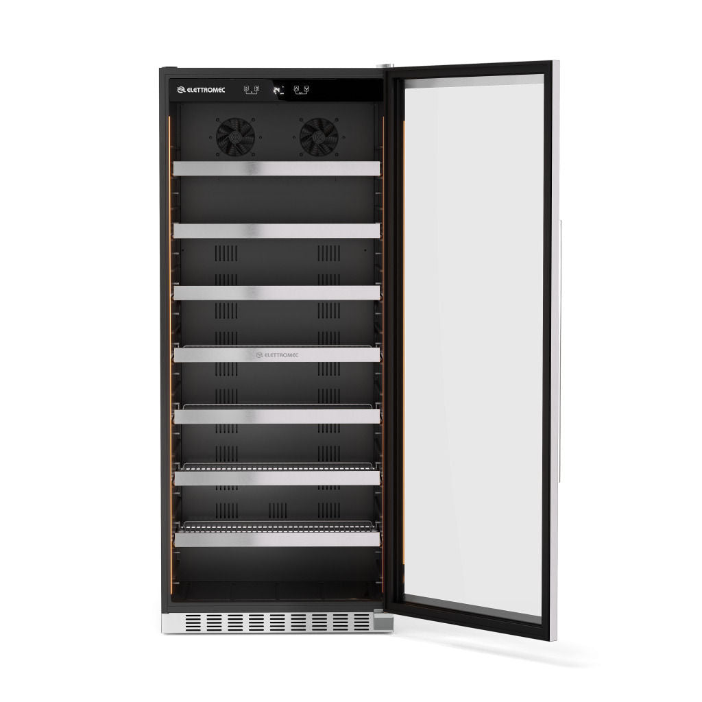 Beer Center Elettromec Inox 428 Litros Built-in Connect 220V Abertura Esquerda - BCBI428XV2VPB