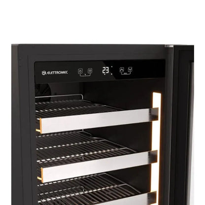 Frigobar Elettromec Inox 88 Litros Built-In Connect 220V Abertura Esquerda - FBBI88XV2VPA