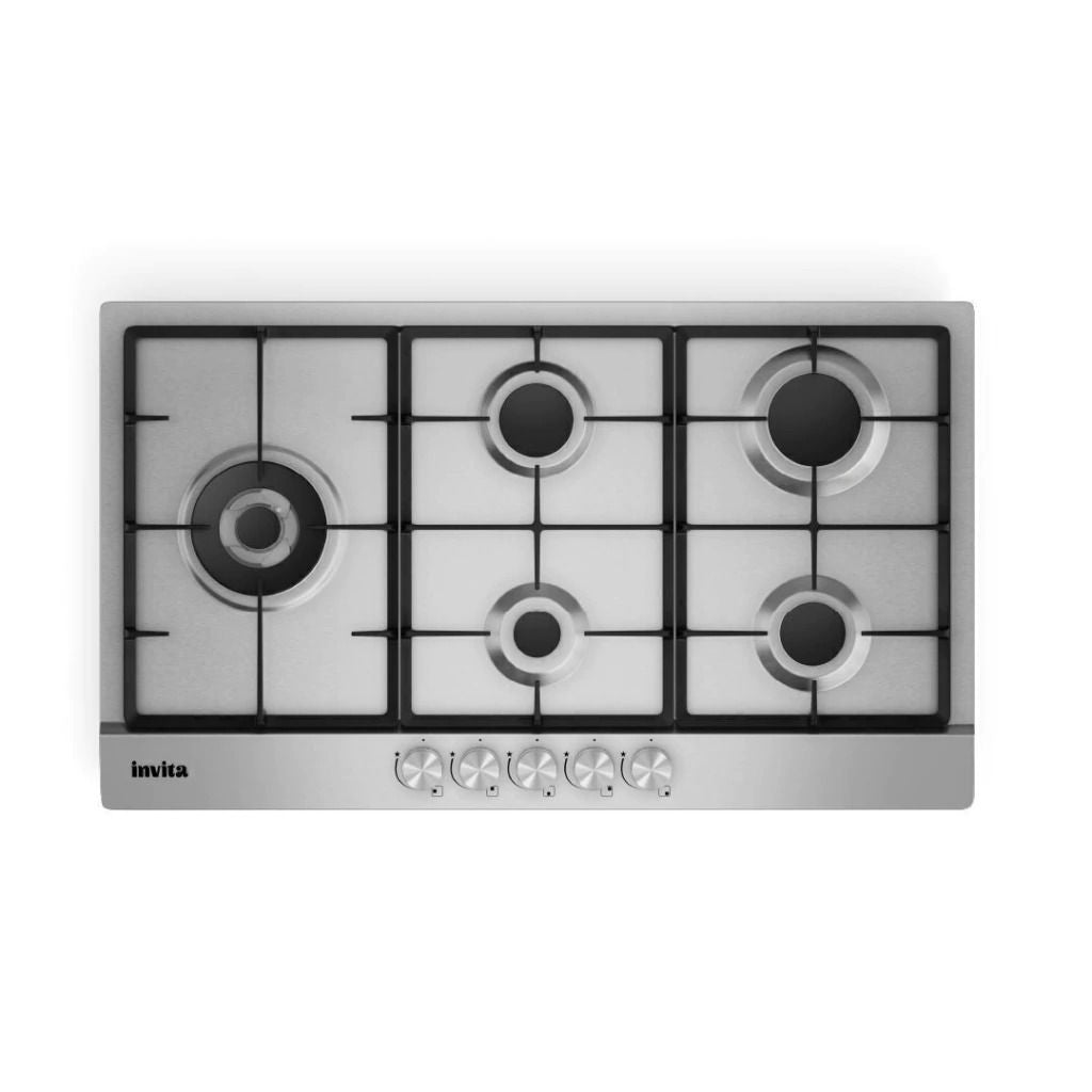 Cooktop a Gás Invita Inox 90cm Bivolt - I-CKG-5Q-90-XX-3TNA