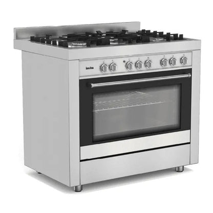 Fogão de Piso Invita Gás/Elétrico I-FGE-5Q-90-XX-2GMA 90cm 220V