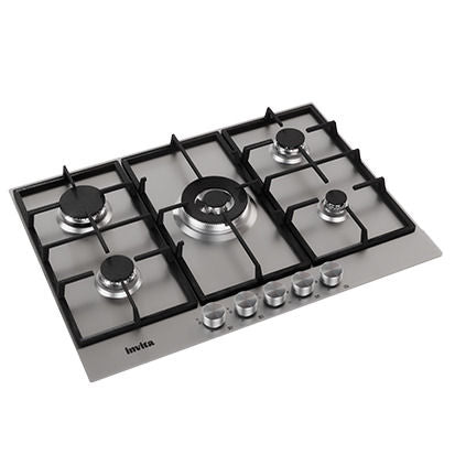 Cooktop a Gás Invita Inox 70cm Bivolt - I-CKG-5Q-70-XX-3TNA